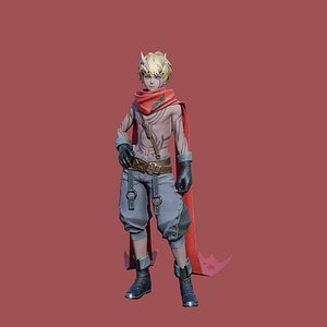 3D Demon Rebel Stylized 3D Character Model 3D model model