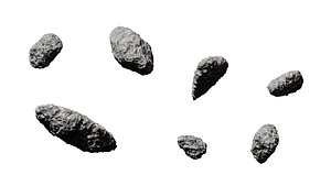 Meteorites and Asteroids Collection model