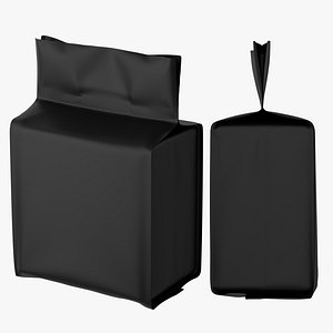 Quad Seal Pouch Mockup 10 3D