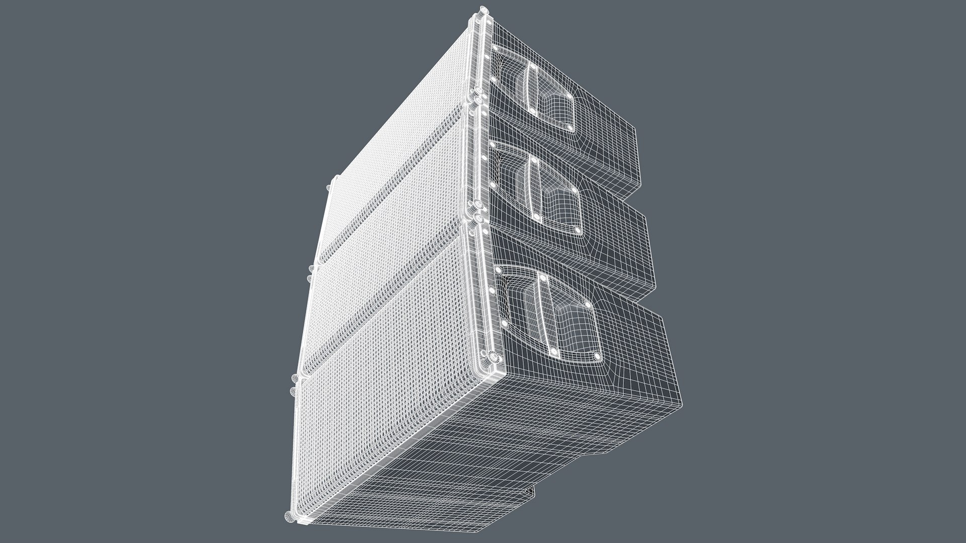 3D model Line Array Loudspeaker - TurboSquid 1962119