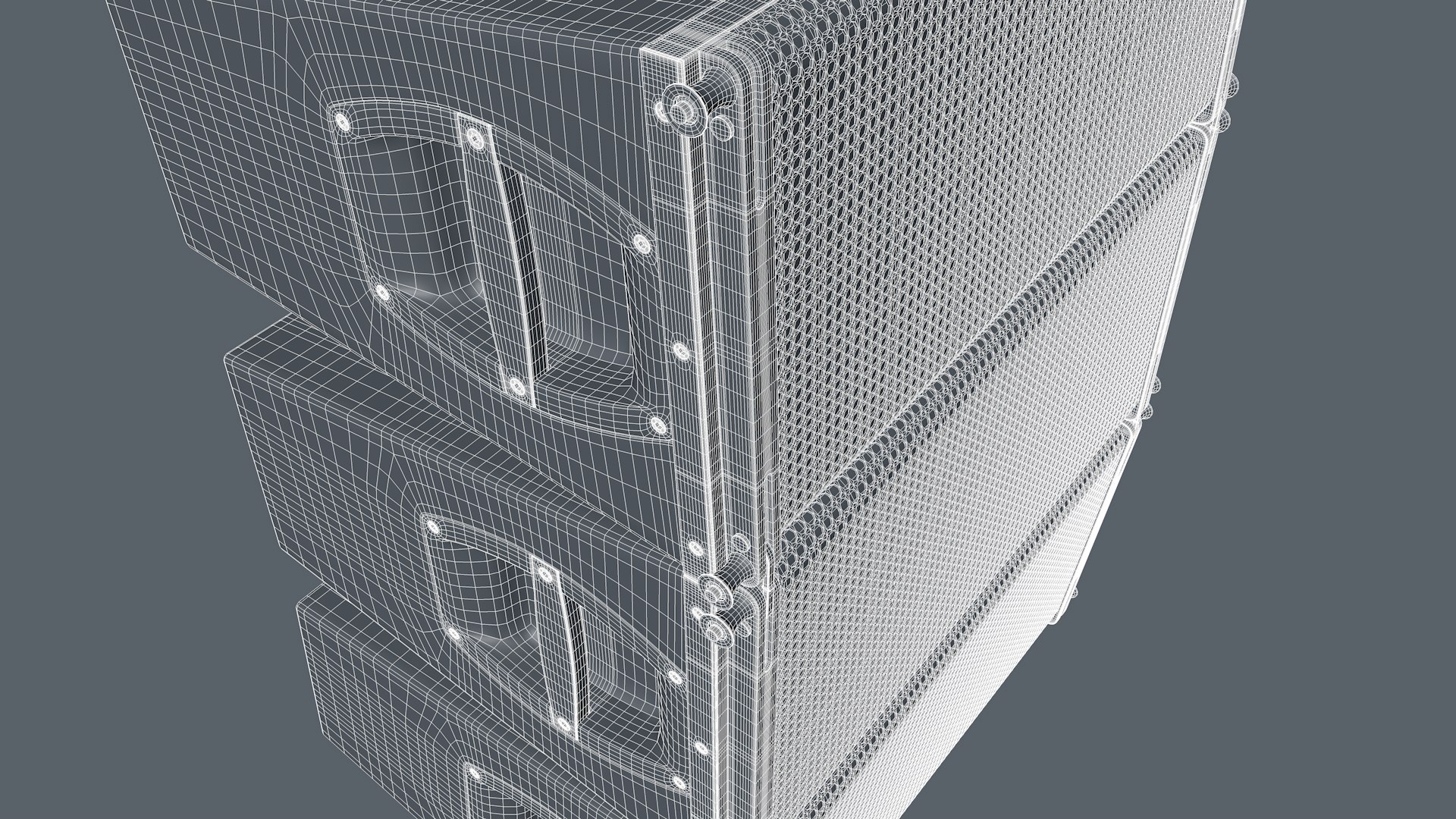 3D model Line Array Loudspeaker - TurboSquid 1962119