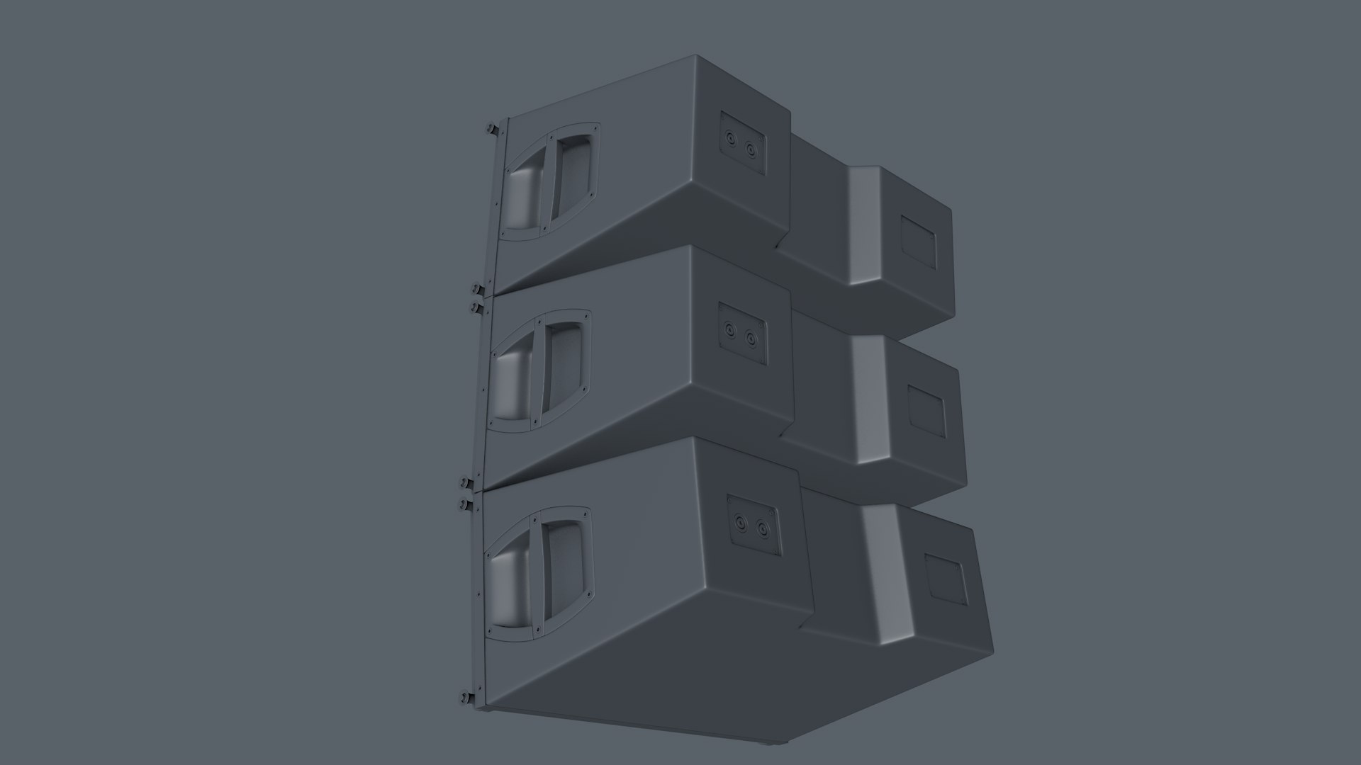 3D model Line Array Loudspeaker - TurboSquid 1962119