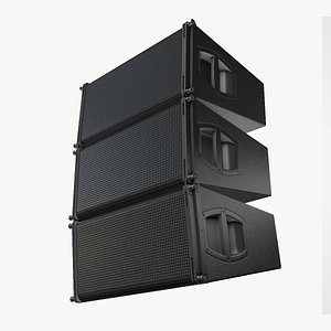 3D model Line Array Loudspeaker