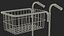 Mini Trolley con Dos Cestas Negro