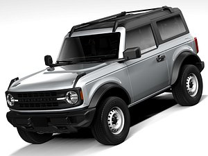 3D Ford Bronco Base 2-door 2021 model
