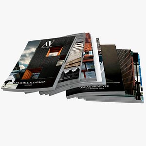 magazine open 3d model