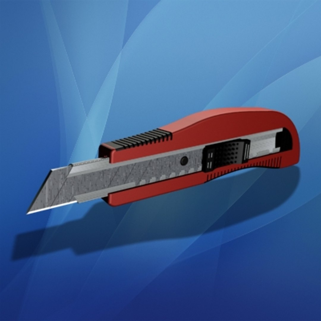 Utility Knife 3d Model