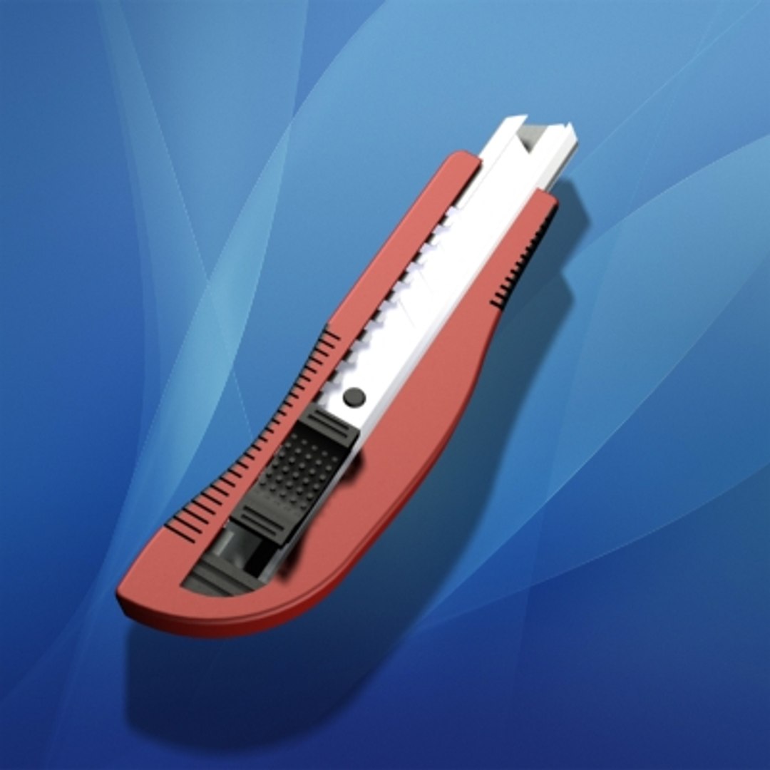 Utility Knife 3d Model