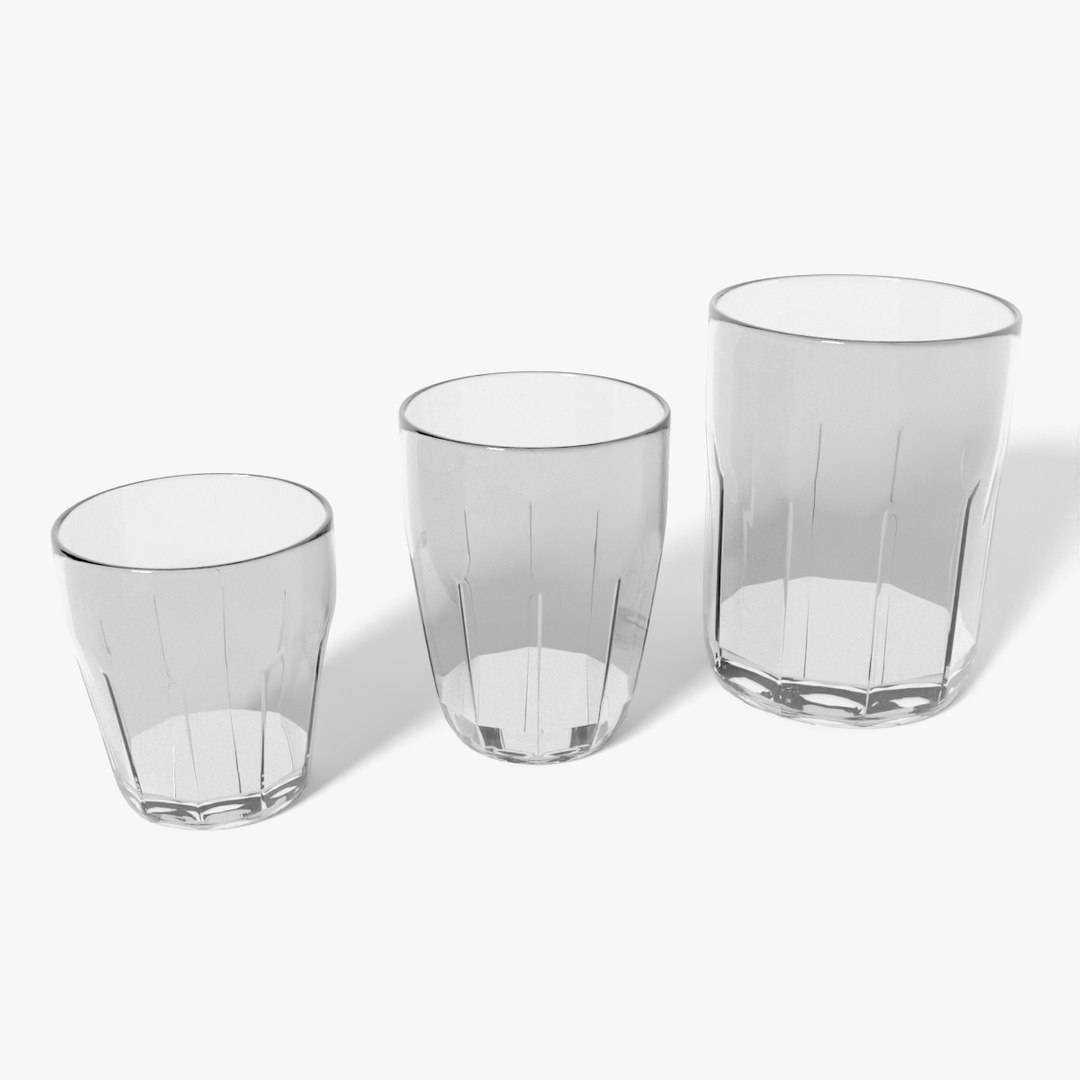 Simple glass collection model - TurboSquid 1811461