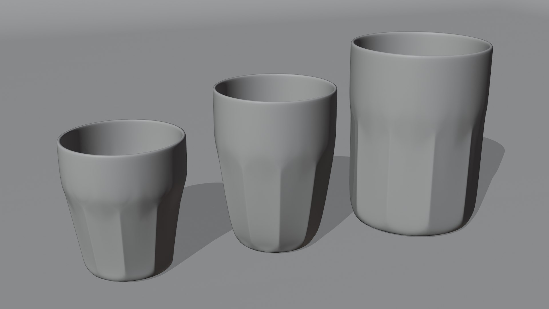 Simple glass collection model - TurboSquid 1811461