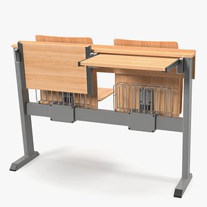 University Seating System For Two Places 3D