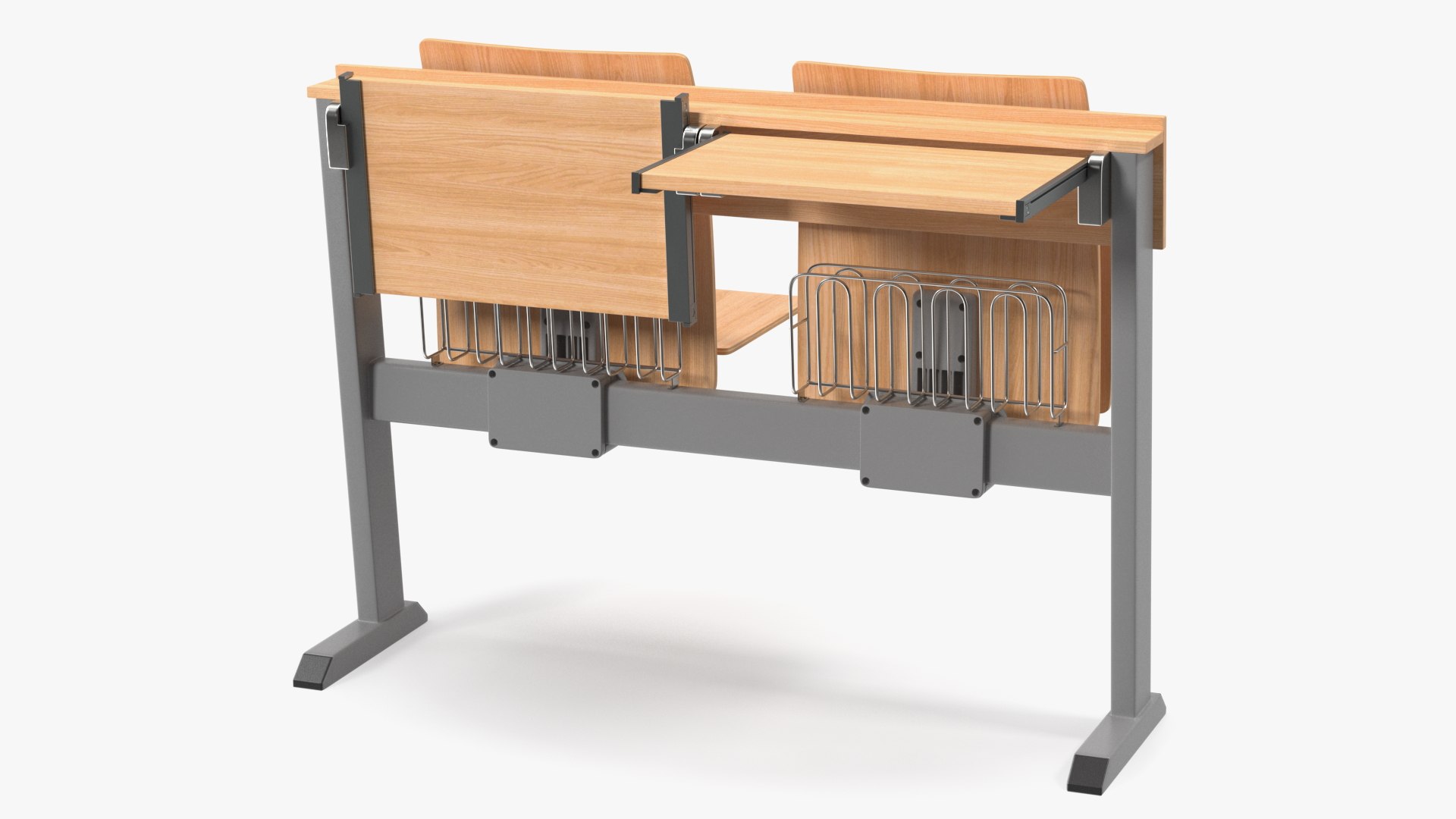 University Seating System For Two Places 3D model preview