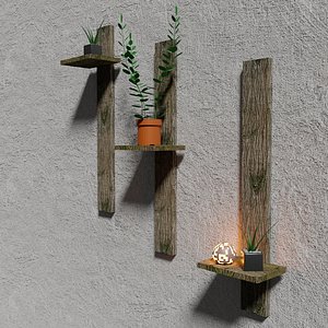 wall shelves 3D model