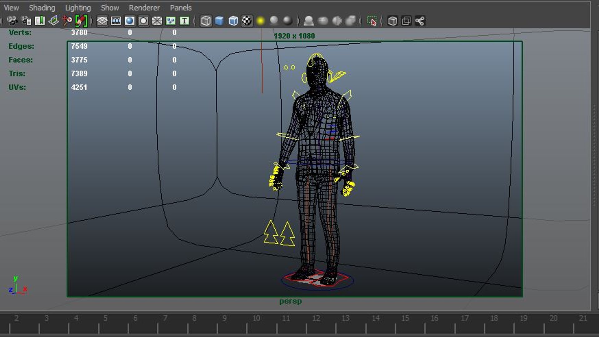 men rigged character max