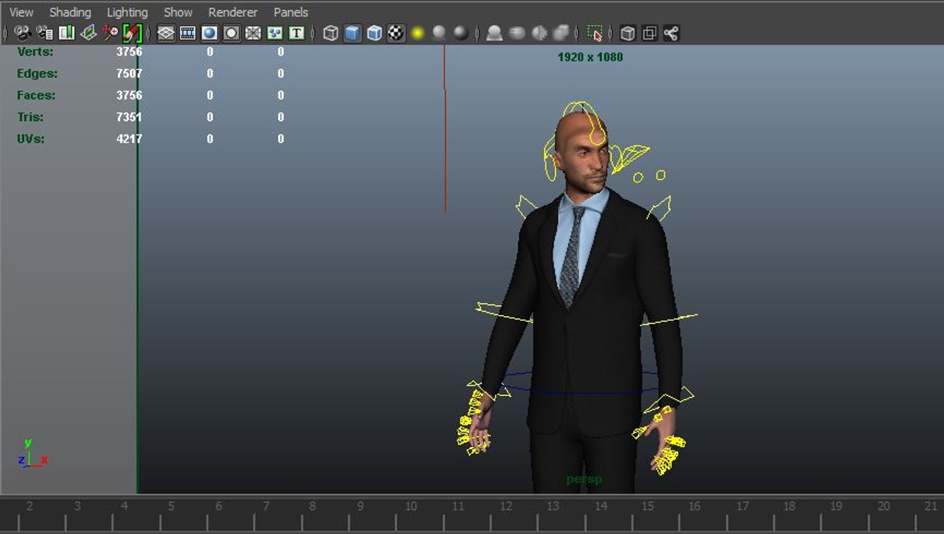 men rigged character max