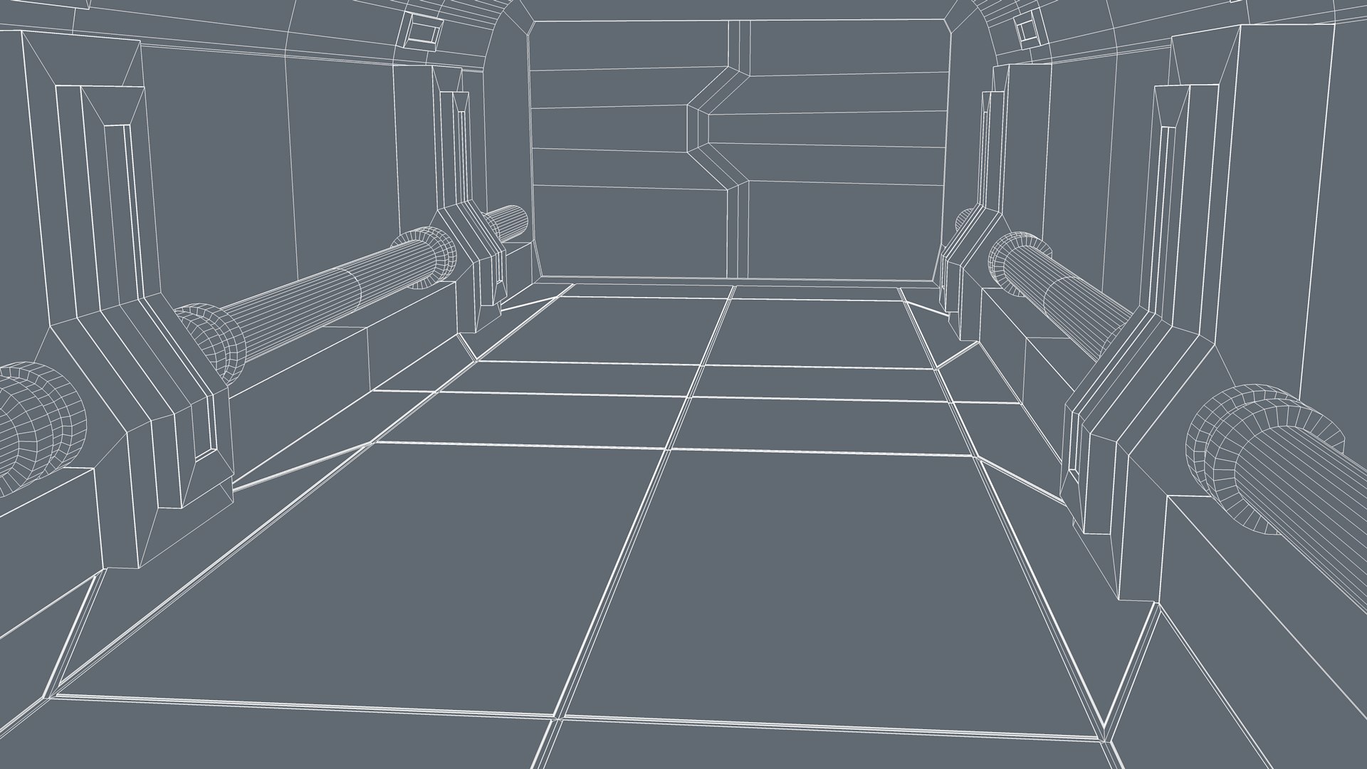 3D Sci Fi Corridor Model - TurboSquid 2201404