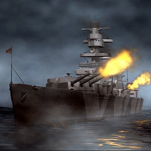 German Battleship Admiral Scheer