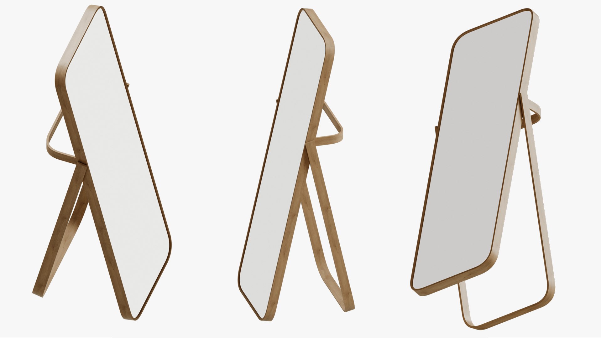 3D model Ikea ikornnes floor mirror TurboSquid 2161041