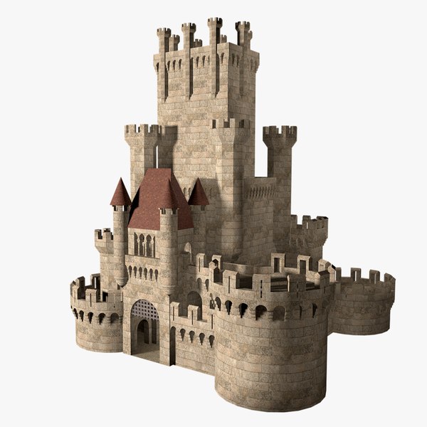 3d model medievil castle