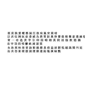 3D model chinese characters1 ms pmincho