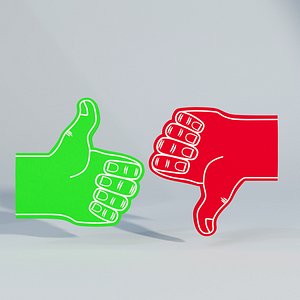 Sample Like and Dislike Foam Finger 2
