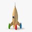 obj wooden rocket
