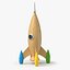 obj wooden rocket