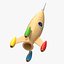 obj wooden rocket