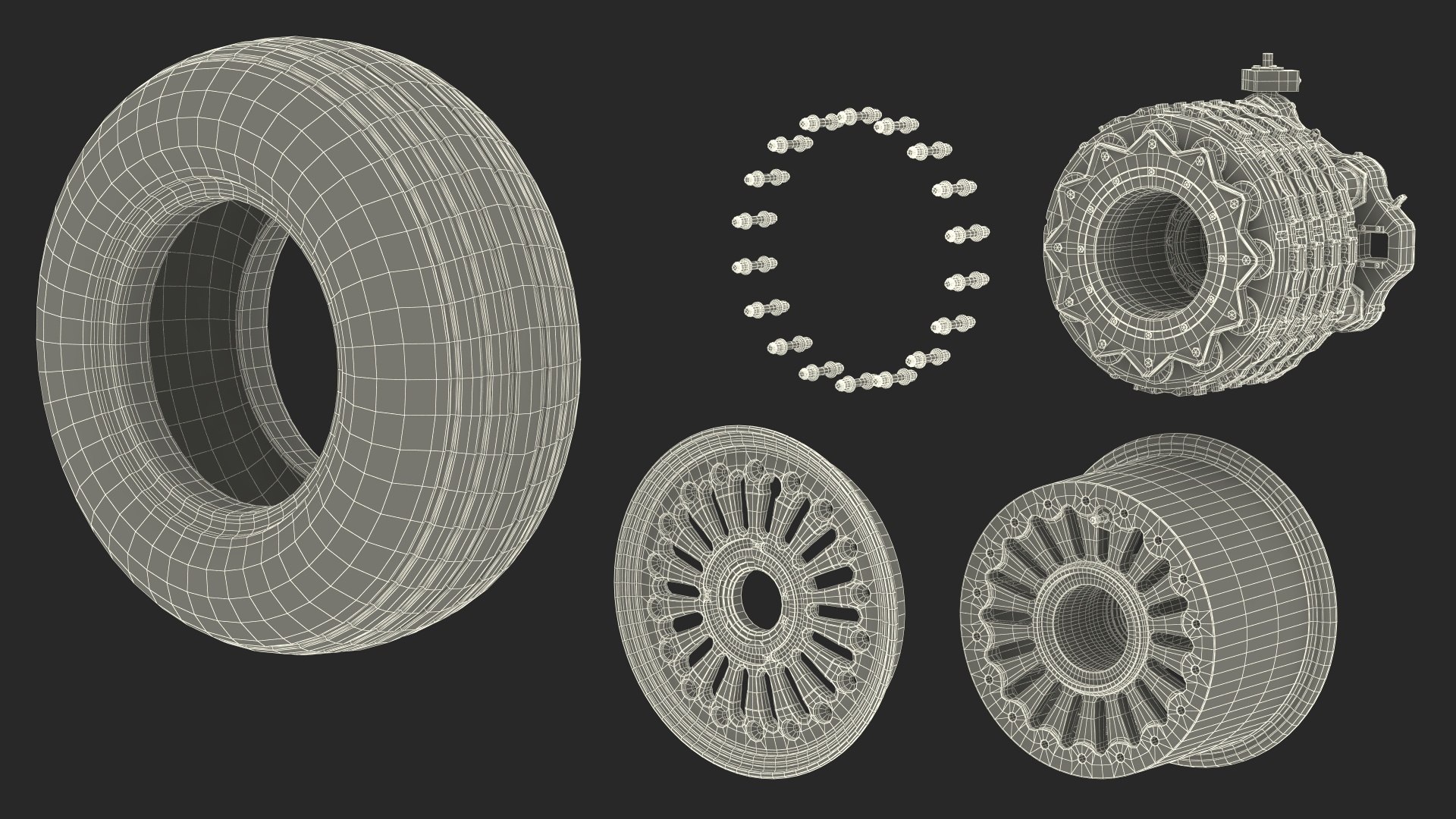 3D Boeing 737 Aircraft Wheel Model - TurboSquid 2158668