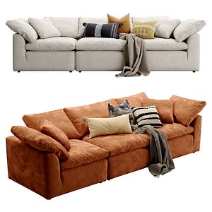 Cloud Modular Sofa 3 piece 3D model