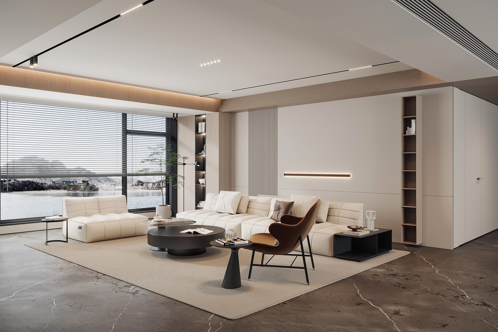Modern Living Room 3D Model - TurboSquid 2242110