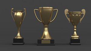 3D Trophy Cups