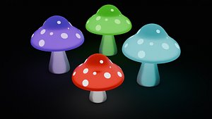 Hongos luz 3D model