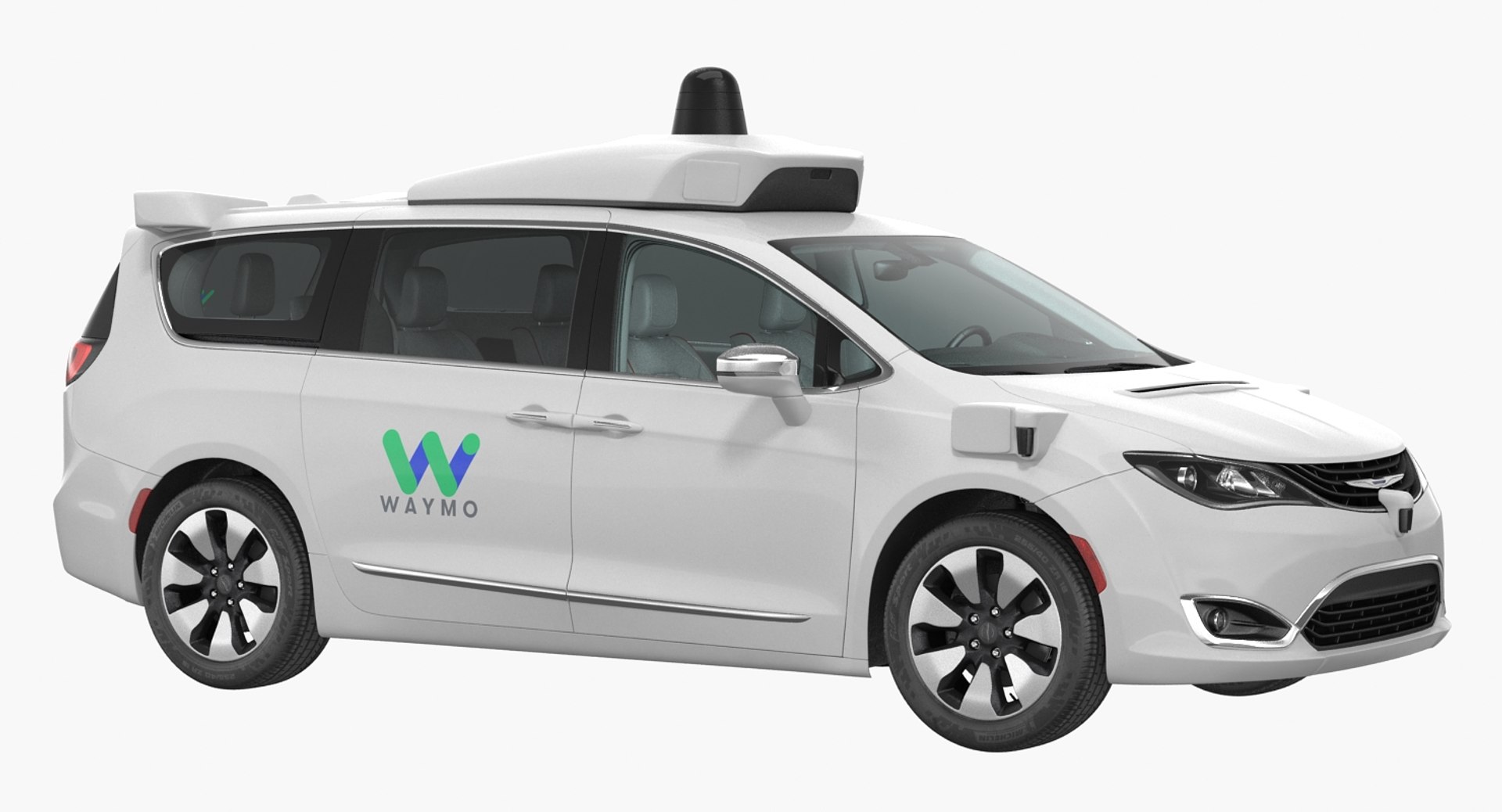 Waymo NAIAS 3 Self Driving Car 3D model preview