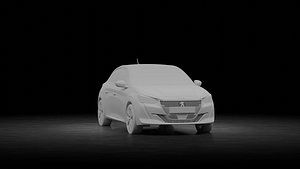 3D Peugeot 208 2020