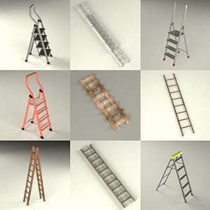 ladder stepladder 3d max