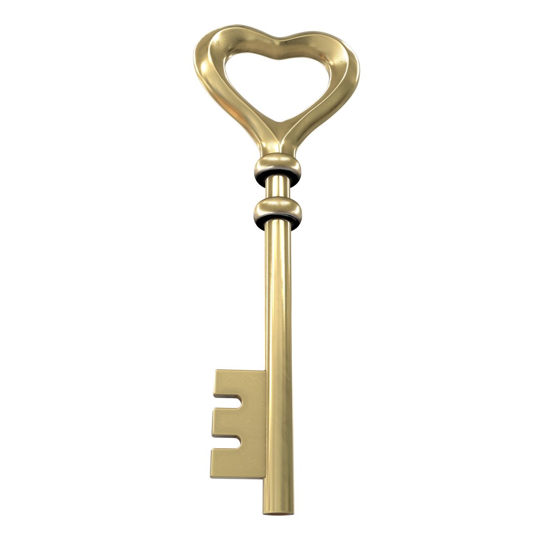 3D Model Key Hart Golden - TurboSquid 2320729