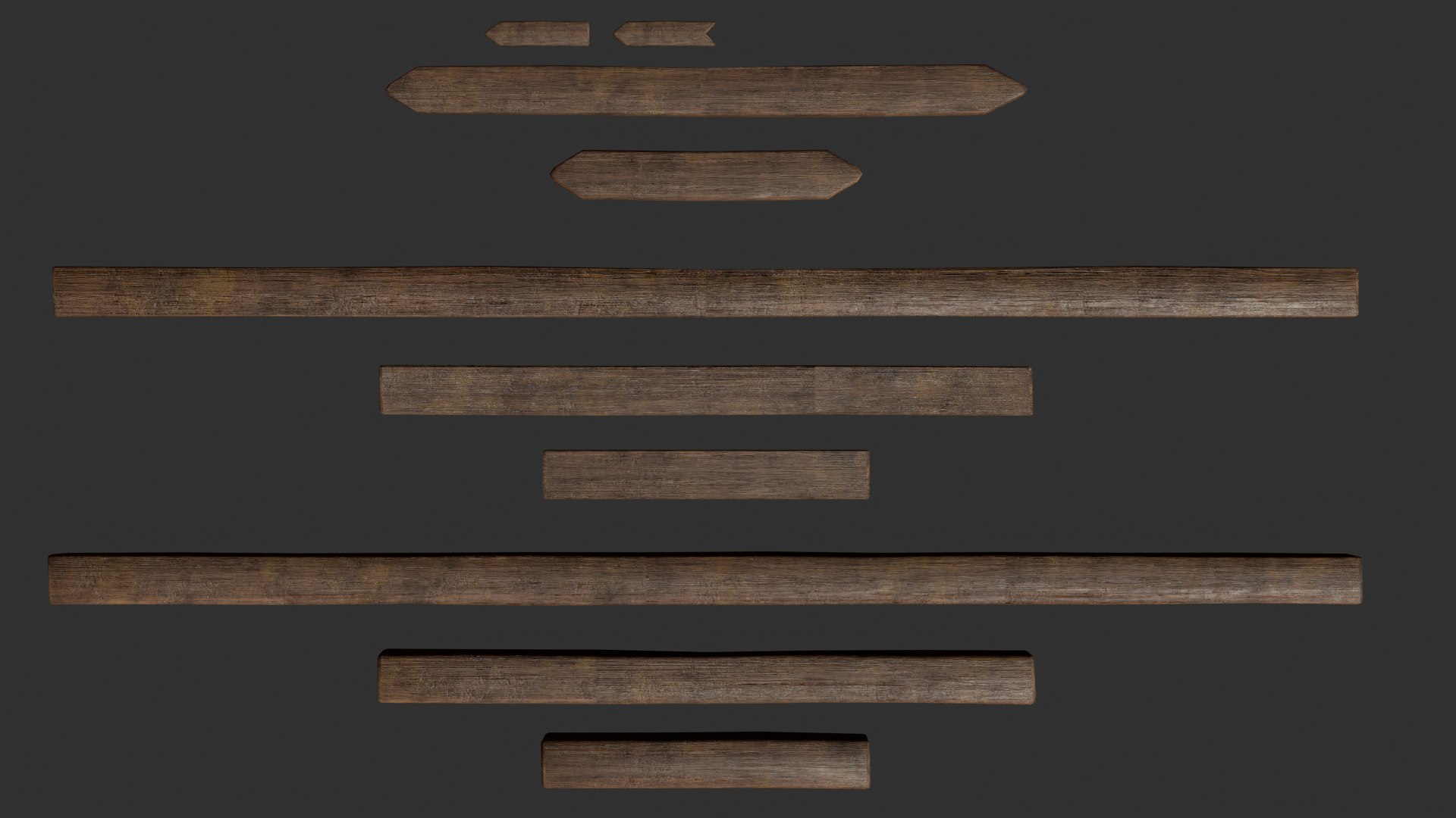 3D model 40 plus Ultimate Wooden Directional Sings Pack Game Ready Models low-poly 3d model https://p.turbosquid.com/ts-thumb/H4/GxfgAu/Mj/woodplankcollection/png/1764406635/1920x1080/fit_q87/a5c40eac2d7b222e42ce82cc10847618ede786bb/woodplankcollection.jpg