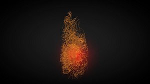 3D model crystal filaments