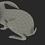 Black Rabbit Pose 2 3D Model