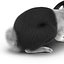 Black Rabbit Pose 2 3D Model