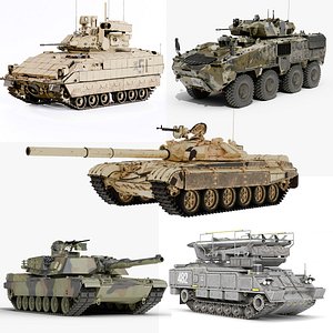 Military Tank Bundle - 5 Highly Detailed Assets