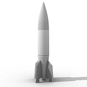 rocket missile 3d max