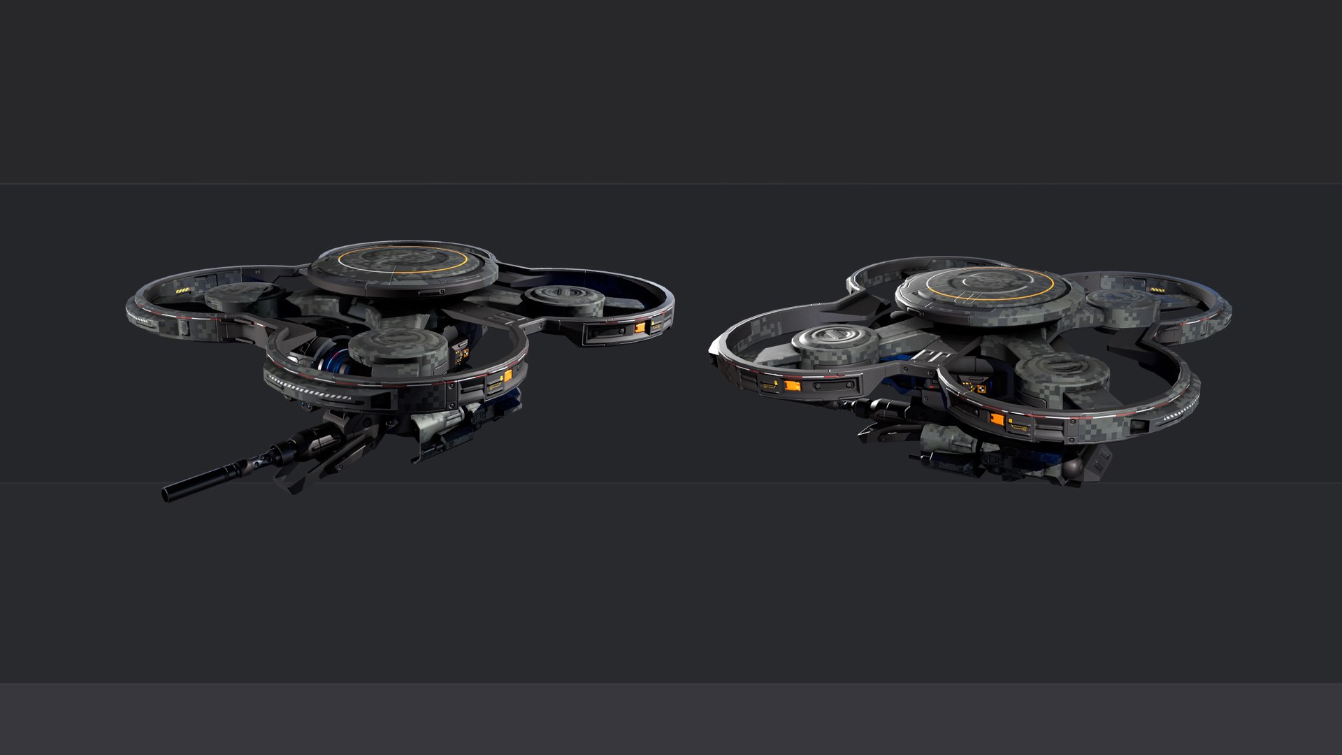 RTS 08 - Quad Drone Model - TurboSquid 2238568