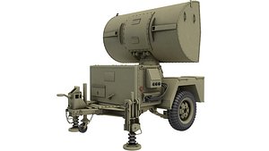AN MPQ 55  Hawk Radar 3D model