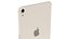 3D Apple iPad mini 2021 Starlight with pencil model