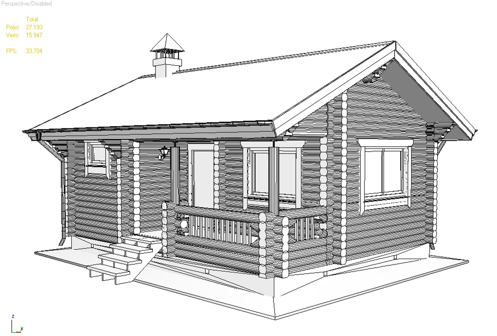 3d Model Log House