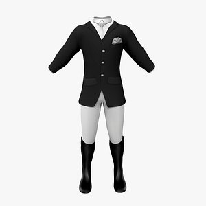 3D Mens Horse Riding Outfit