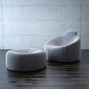 pumpkin armchairs 3d max