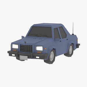 3D Low poly Car 06